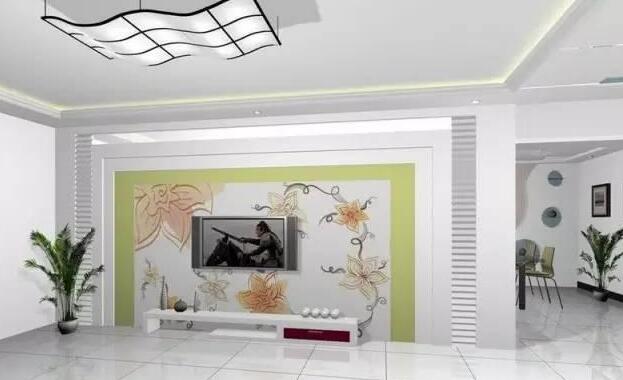 天津西青區裝修公司推薦新款電視背景牆